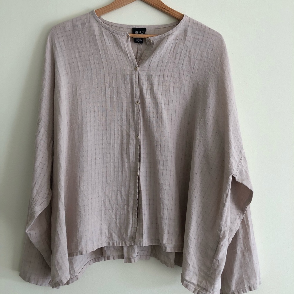 Eileen Fisher lightweight 100% Linen jacket/shirt